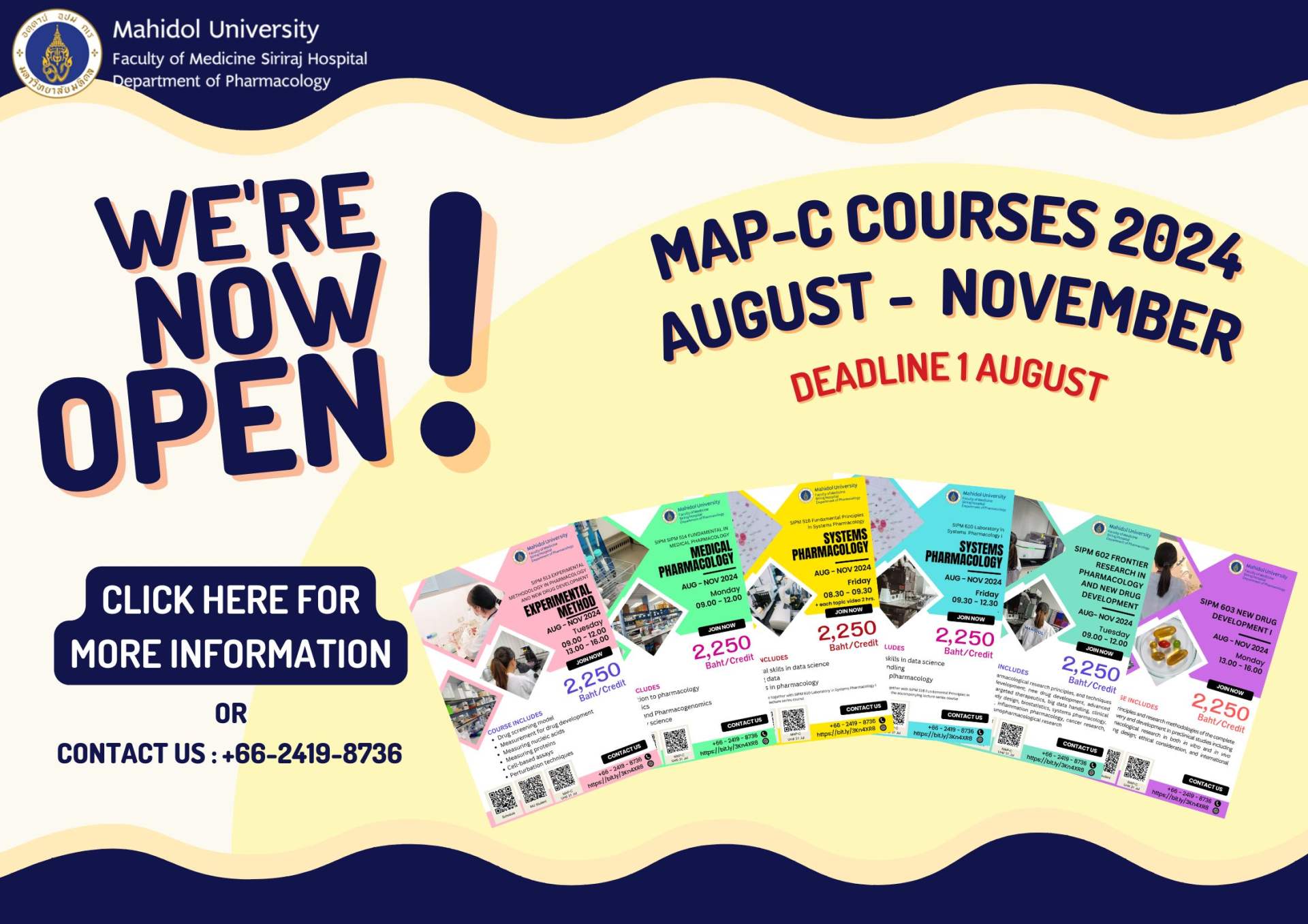 MAP-C COURSES 2024