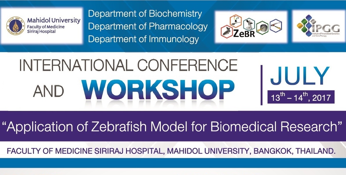 Application of Zebrafish Model for Biomedical Research 2017