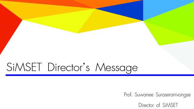 SiMSET Director’s Message