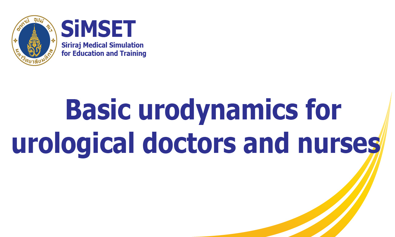 Basic urodynamics for urological doctors and nurses