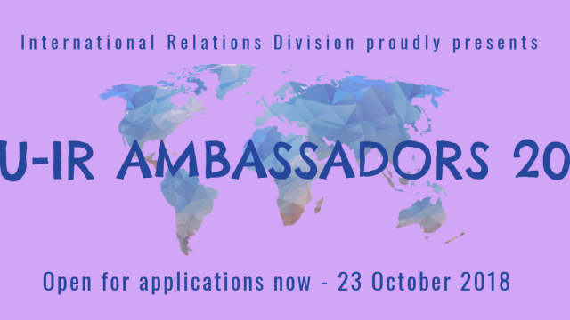 Mahidol University International Relations Ambassadors 2018