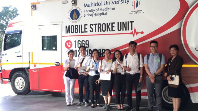 Students from Vietnam National University, Ho Chi Minh City Elective at Siriraj Stroke Unit