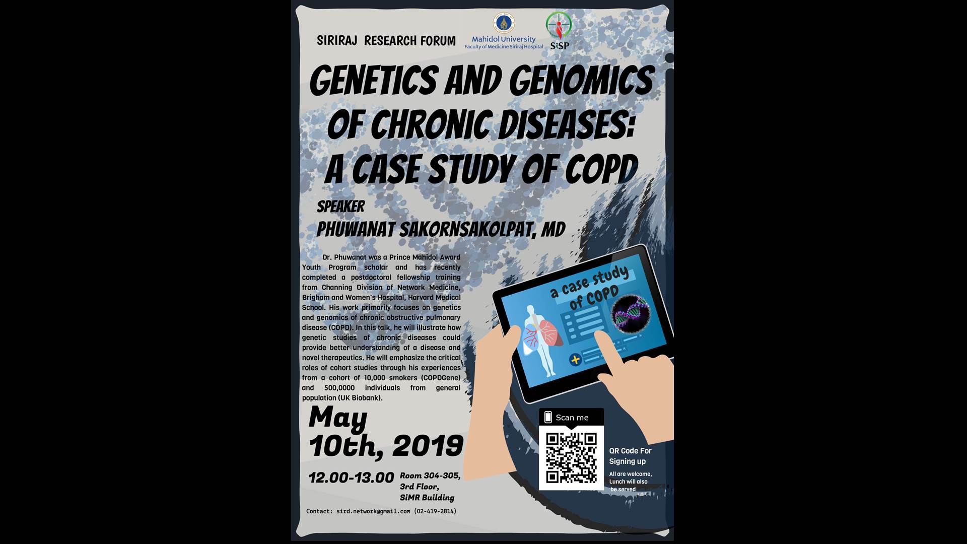 Siriraj Research Forum “Genetics and Genomics of Chronic Diseases: a Case Study of COPD”