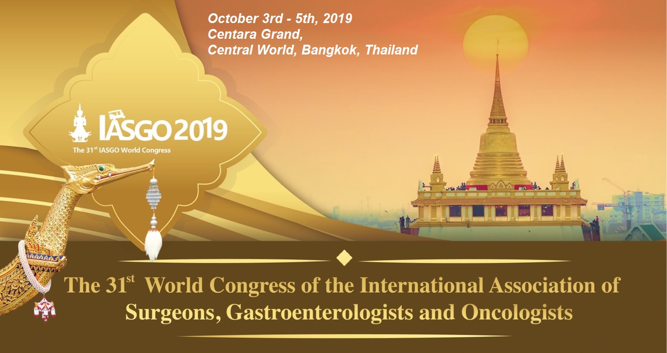The 31st World Congress of the International Association of Surgeons, Gastroenterologists and Oncologists (IASGO 2019)