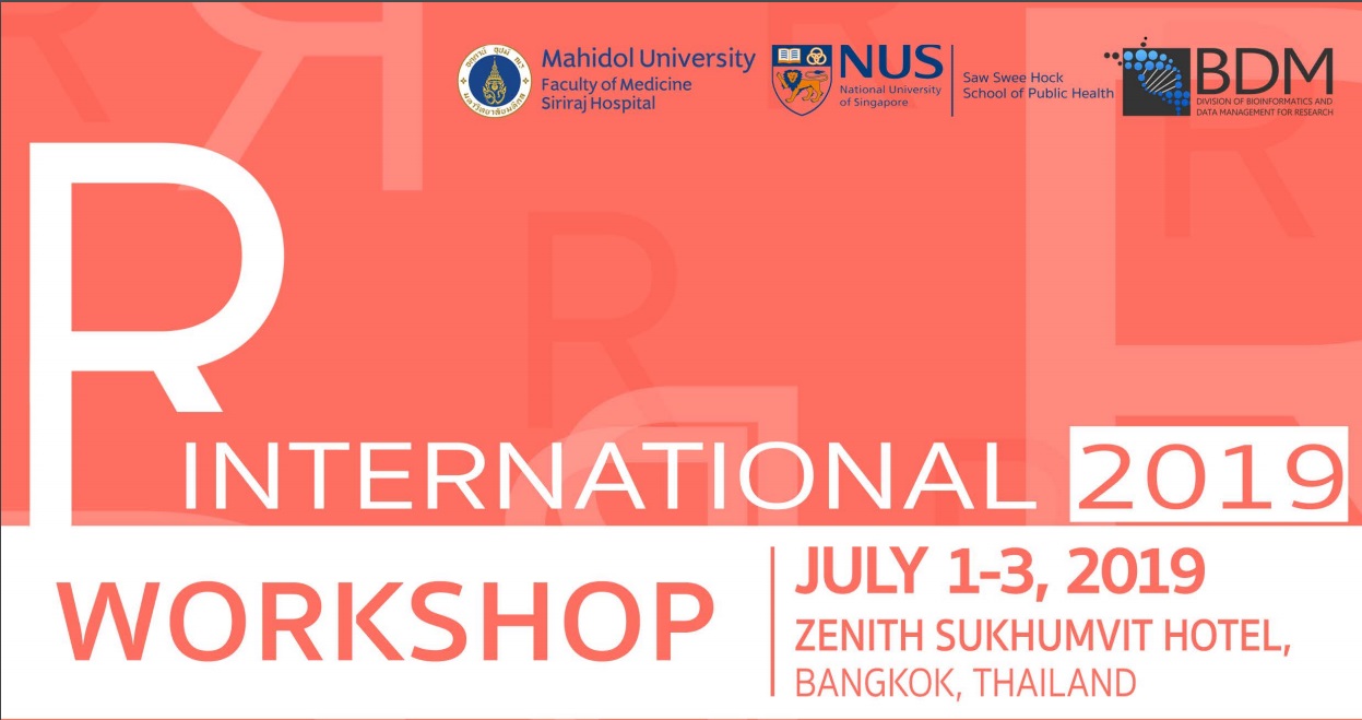 International Workshop “Advanced R Programing Language for Data analysis and Statistical Application (R2019)”