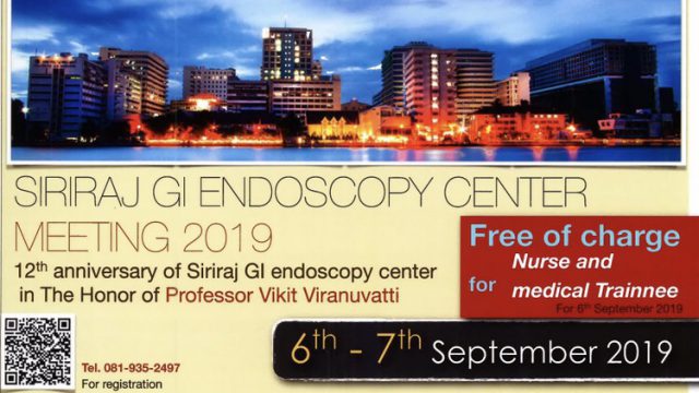 Siriraj GI Endoscopy Center Meeting 2019