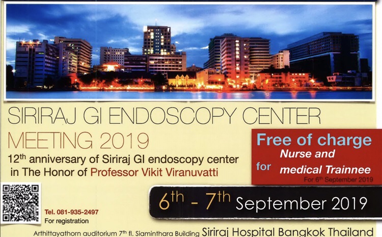 Siriraj GI Endoscopy Center Meeting 2019