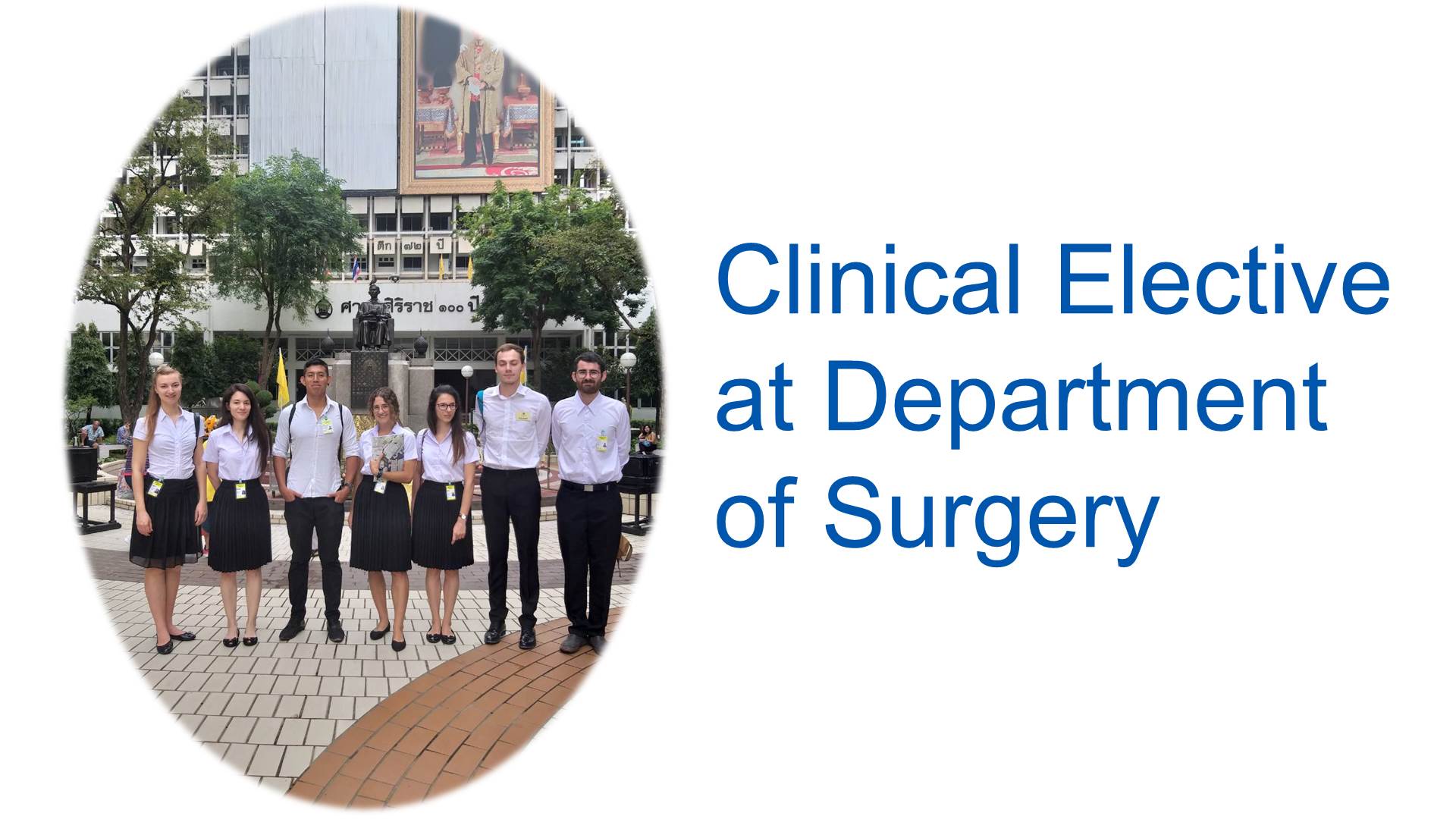 Elective Study at Department of Surgery