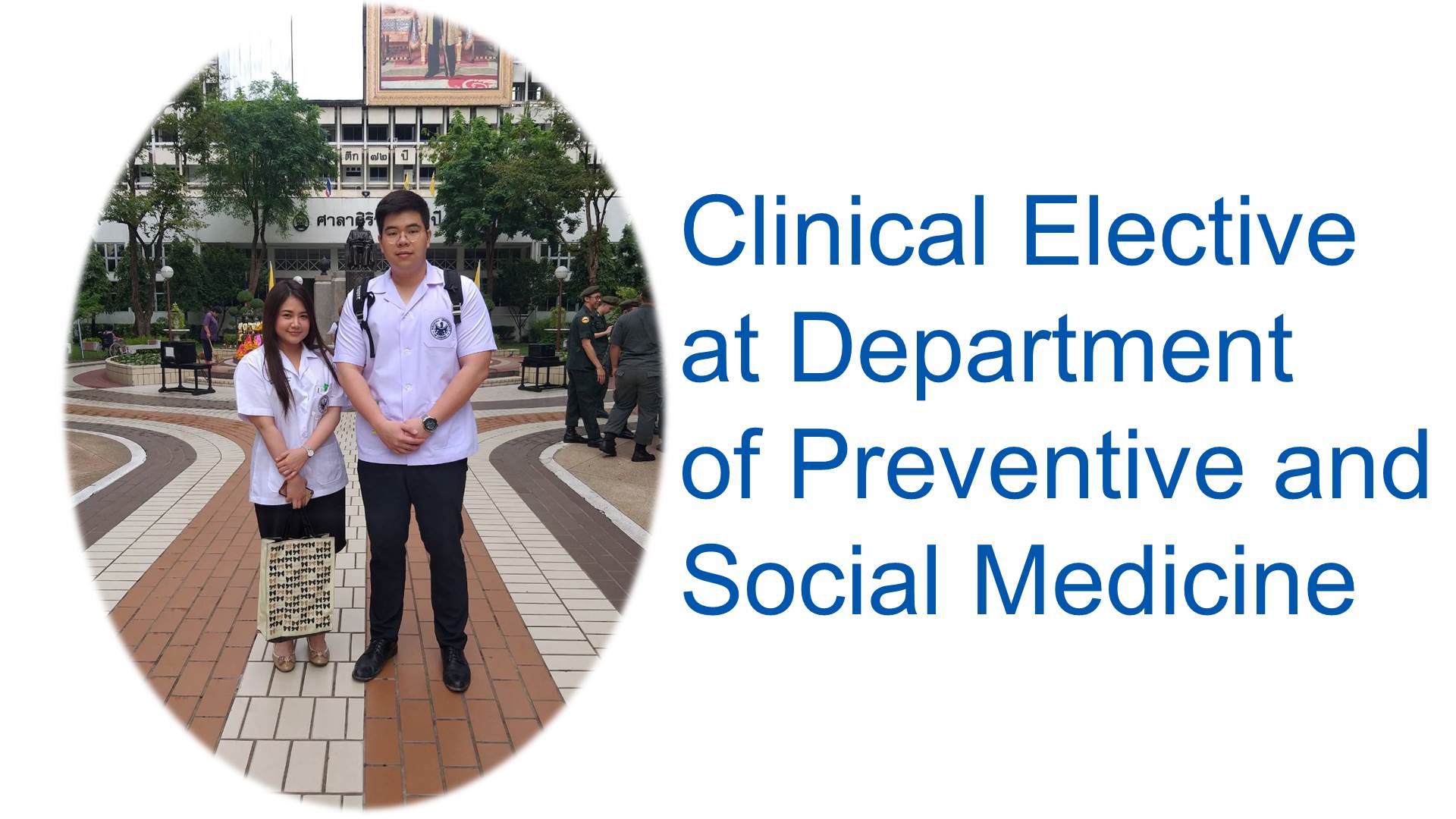 Elective Study at Department of Preventive and Social Medicine