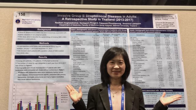 Siriraj Faculty Conducted a Research Poster Presentation at ID Week 2019 USA