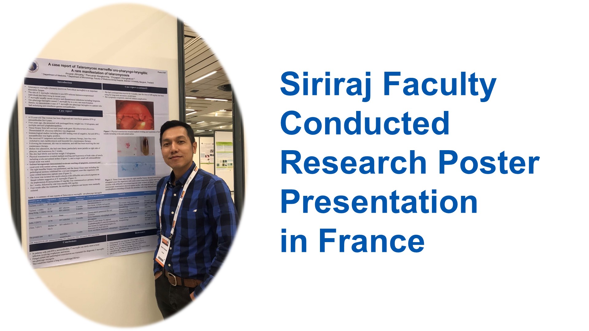 Siriraj Faculty Conducted a Research Poster Presentation in France