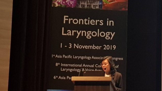 Siriraj Faculty Was an Invited Speaker at Inaugural Congress of Asia Pacific Laryngology Association in Singapore