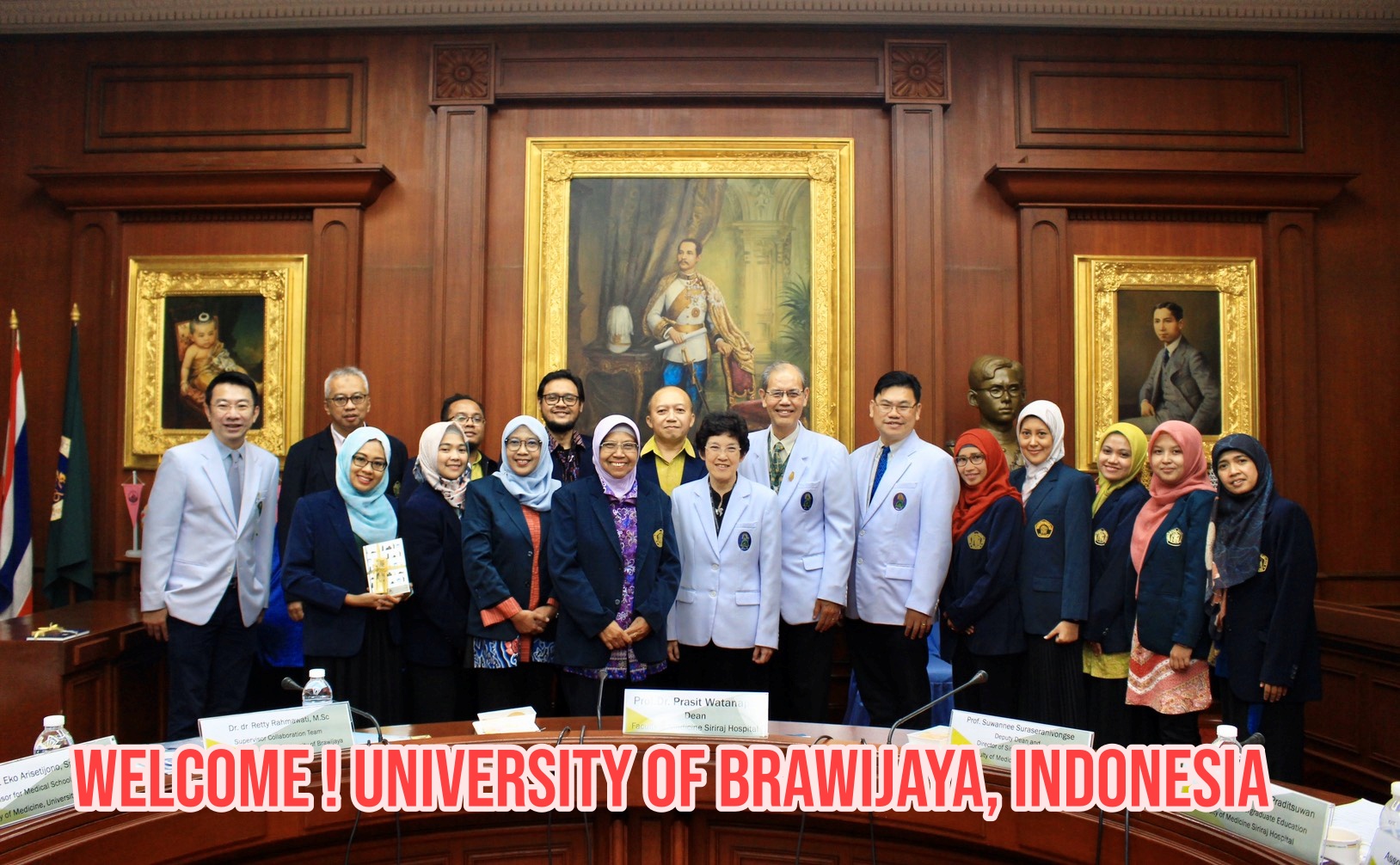 University of Brawijaya, Indonesia visits Siriraj Hospital