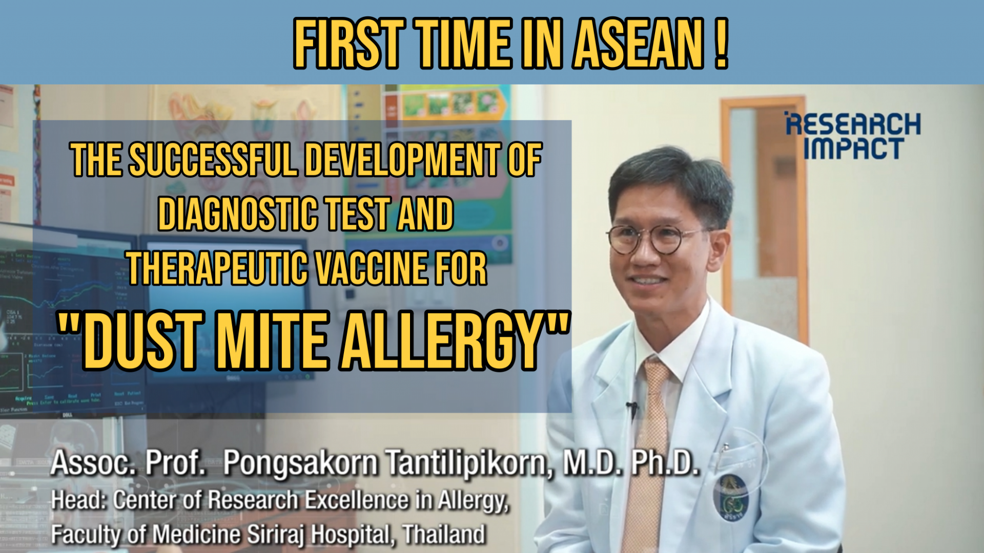 The Successful Development of Diagnostic Test and Therapeutic Vaccine.