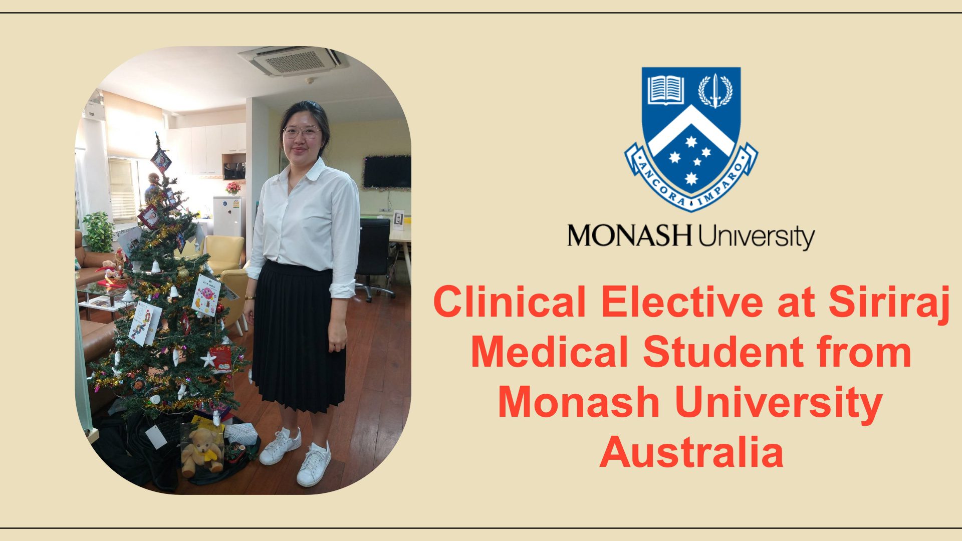 Clinical Elective for Medical Students from Monash University, Australia