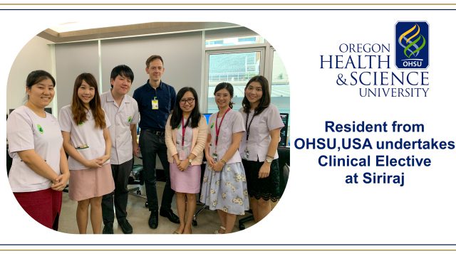 Resident from OHSU undertakes Clinical Elective at Siriraj