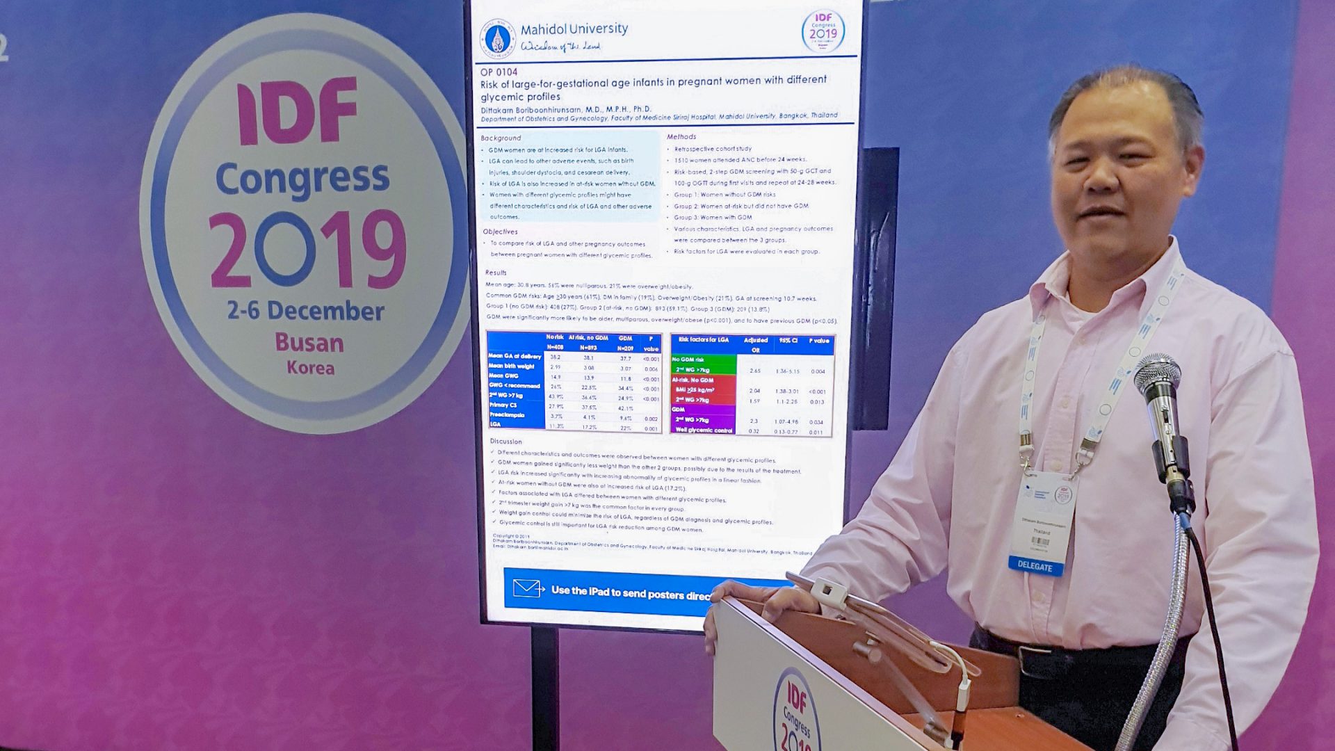 Siriraj Faculty Abroad at International Diabetes Federation Congress 2019