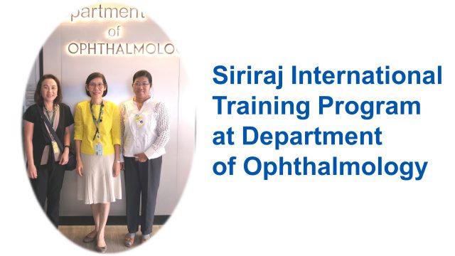 Short Training Program at Department of Opthalmology