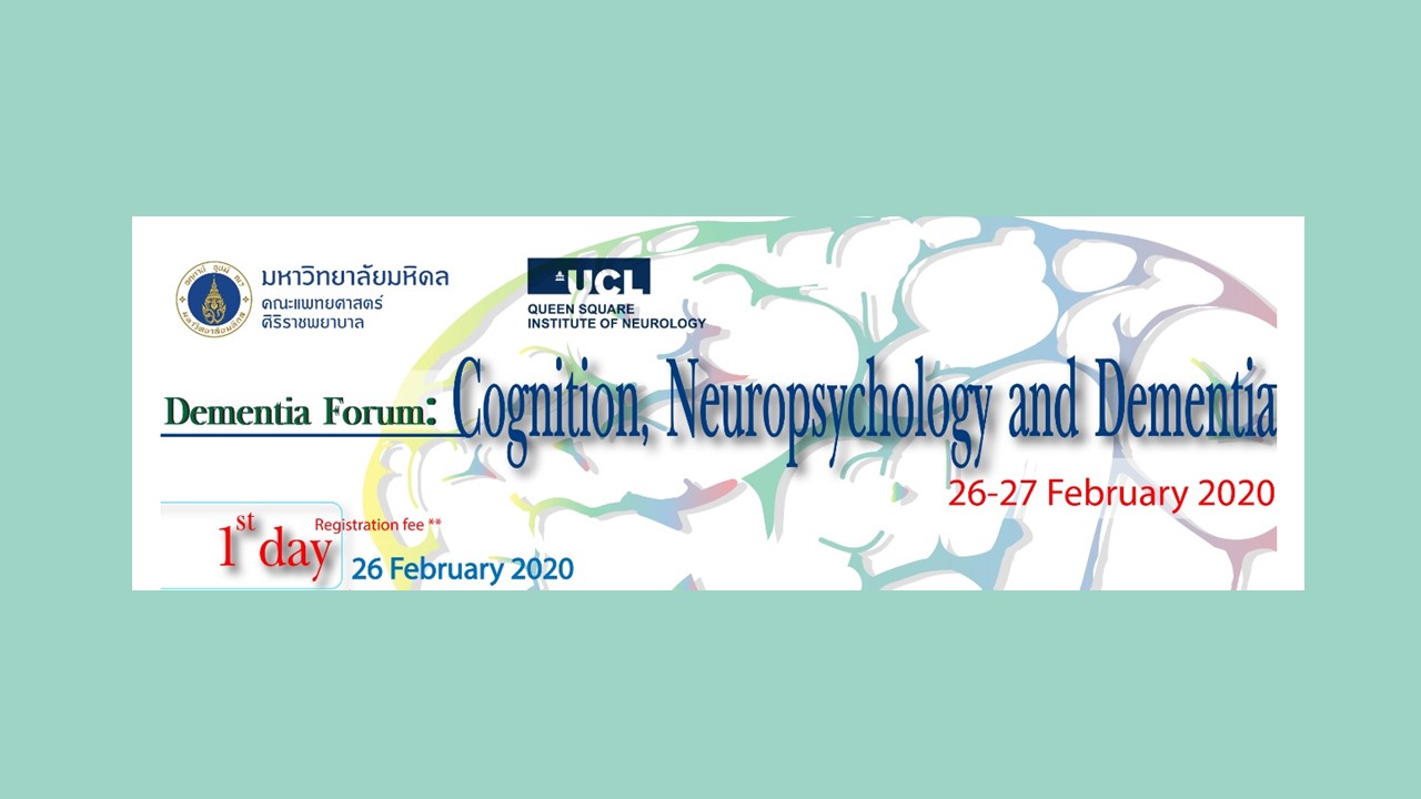 Dementia Forum: Cognition, Neuropsychology, and Dementia