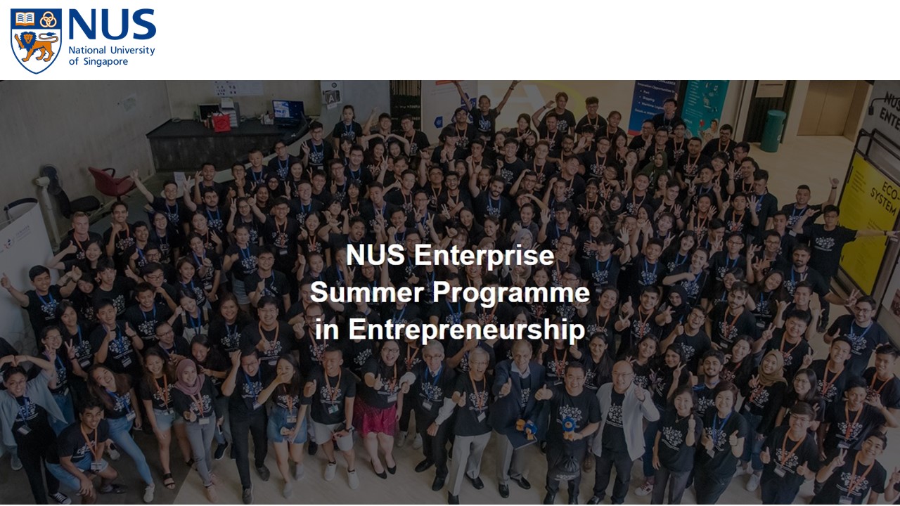 NUS Enterprise Summer Programme in Entrepreneurship 2020