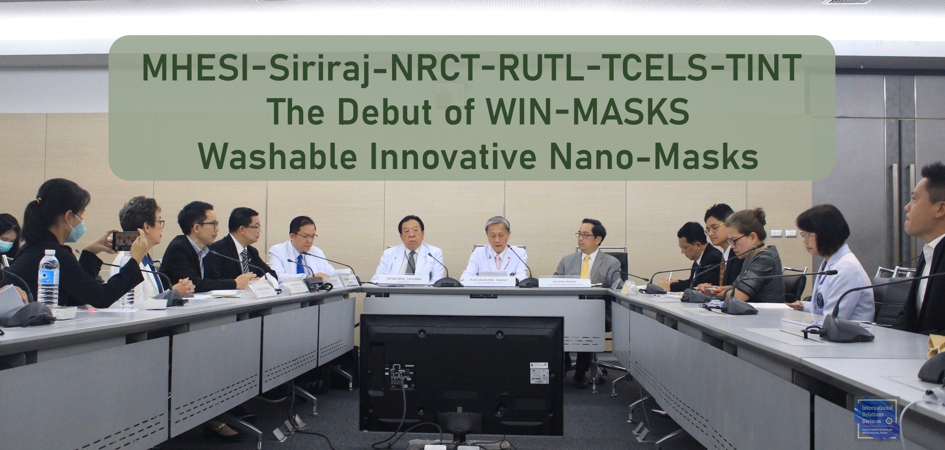 The Press Conference “WIN-Masks: Washable Innovative Nano-Masks”
