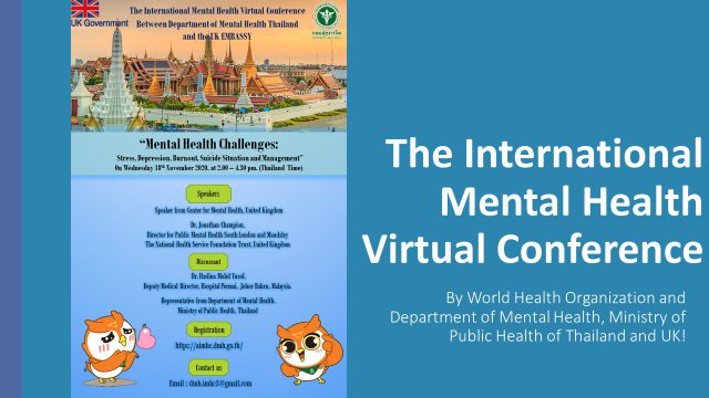 The 1st International Mental Health Virtual Conference