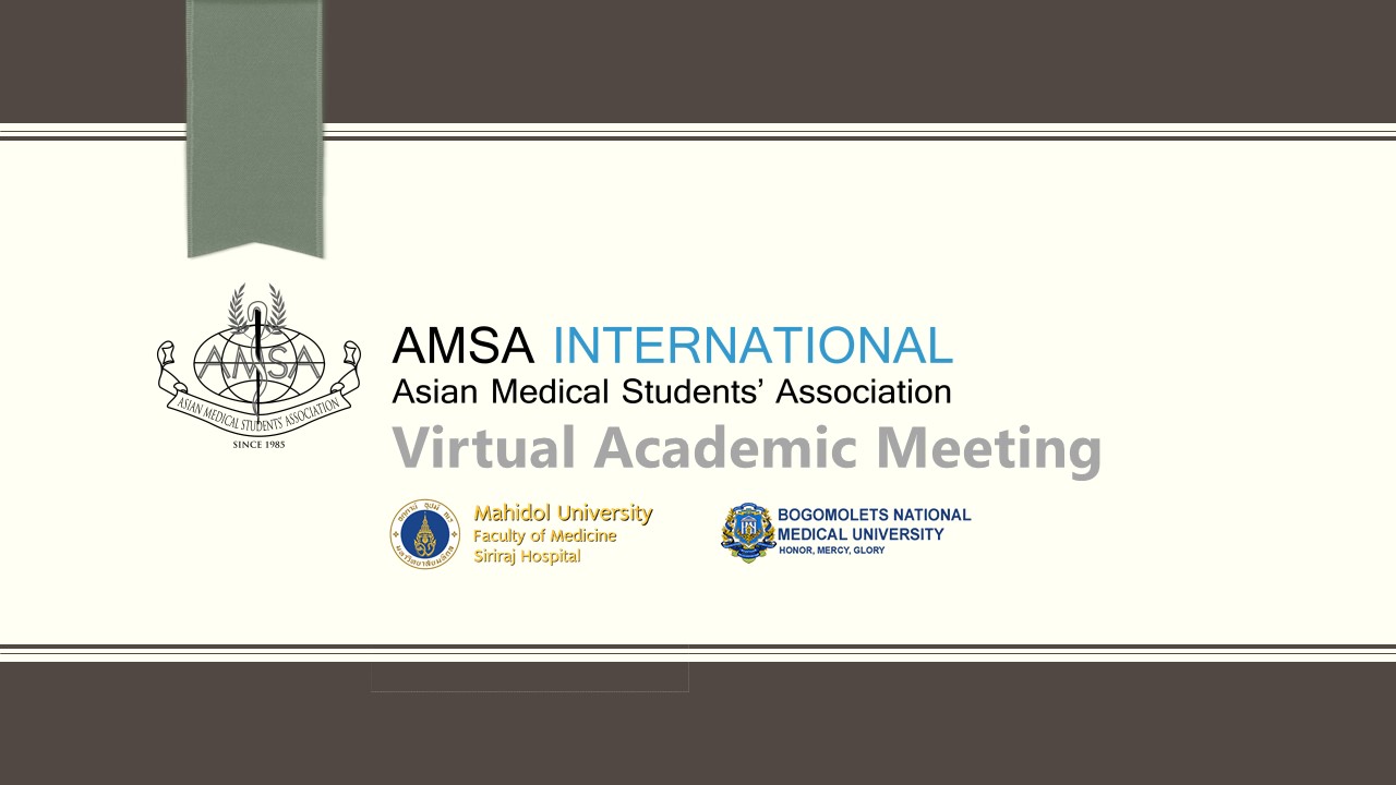 AMSA Virtual Academic Meeting Siriraj – BMU