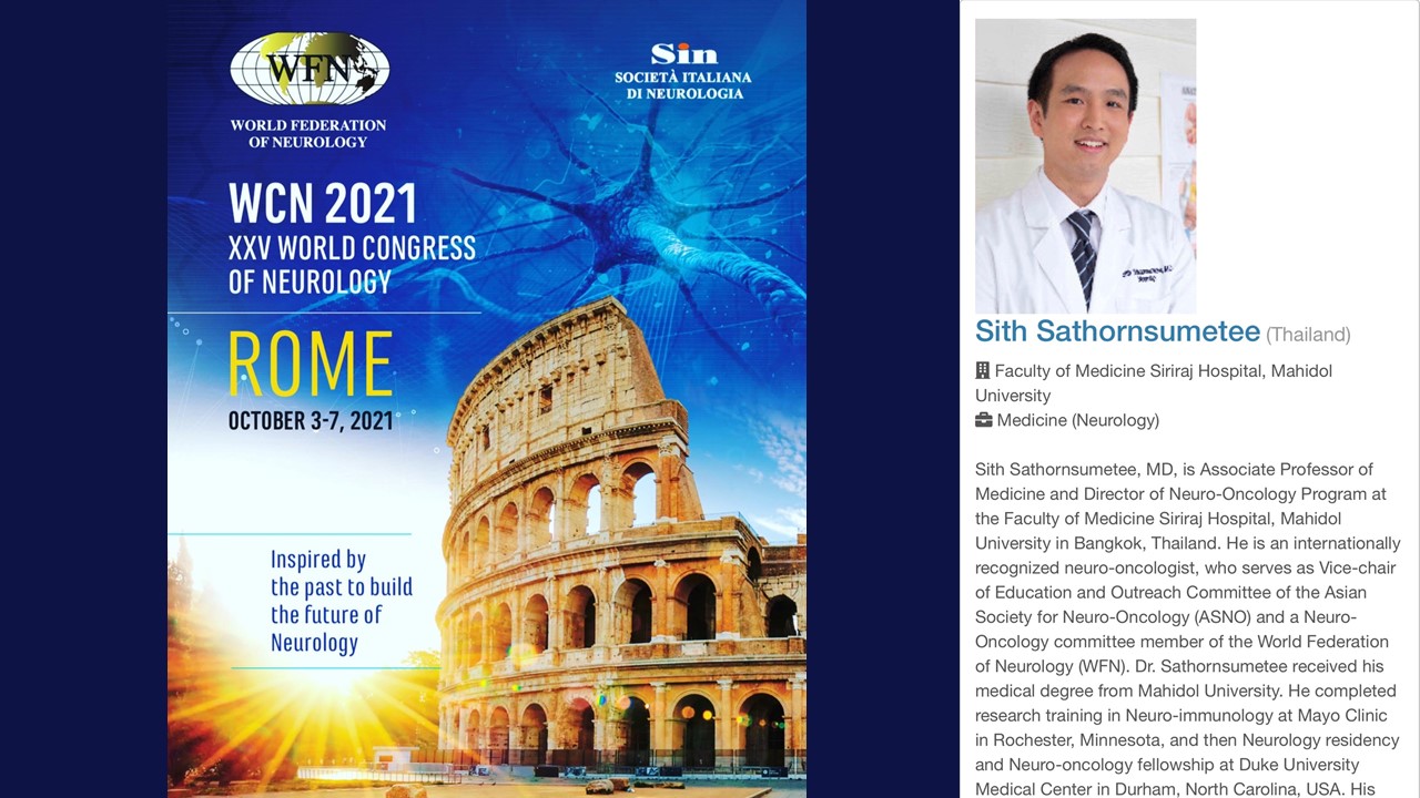 Serving as Neuro-oncology Executive Committee at WFN