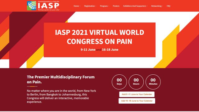 Siriraj Faculty at IASP World Congress on Pain® 2021