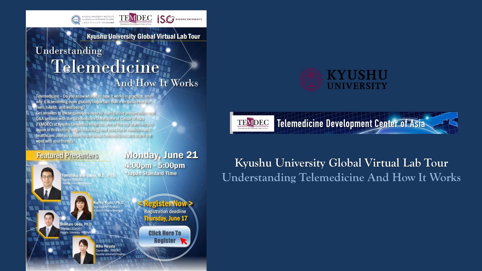 Kyushu University Global Virtual Lab Tour