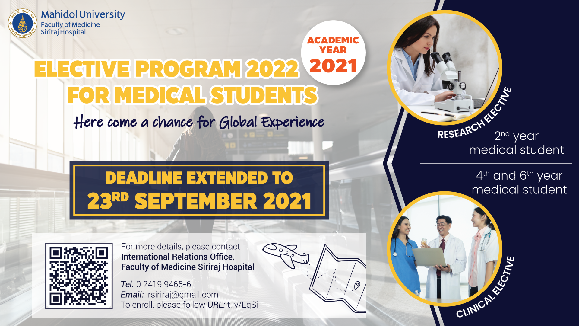 Application Period Extension for Student Exchange 2022