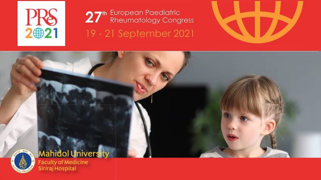 Siriraj Faculty Abroad at 27th European Pediatric Rheumatology e-Congress 2021