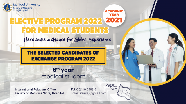 “Elective Program 2022” Selected Candidates