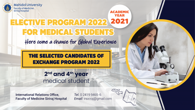 “Elective Program 2022” Selected Candidates