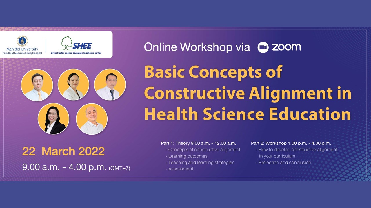Basic Concepts of Constructive Alignment in Health Science Education