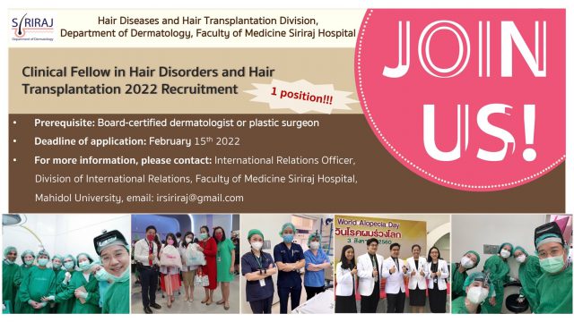 Clinical Fellow in Hair Disorders and Hair Transplantation 2022 Recruitment