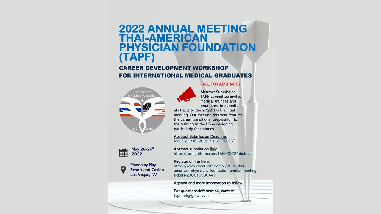 2022 Annual Meeting Thai-American Physician Foundation