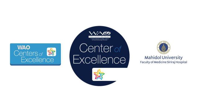 Siriraj Has Been Certified as WAO Center of Excellence