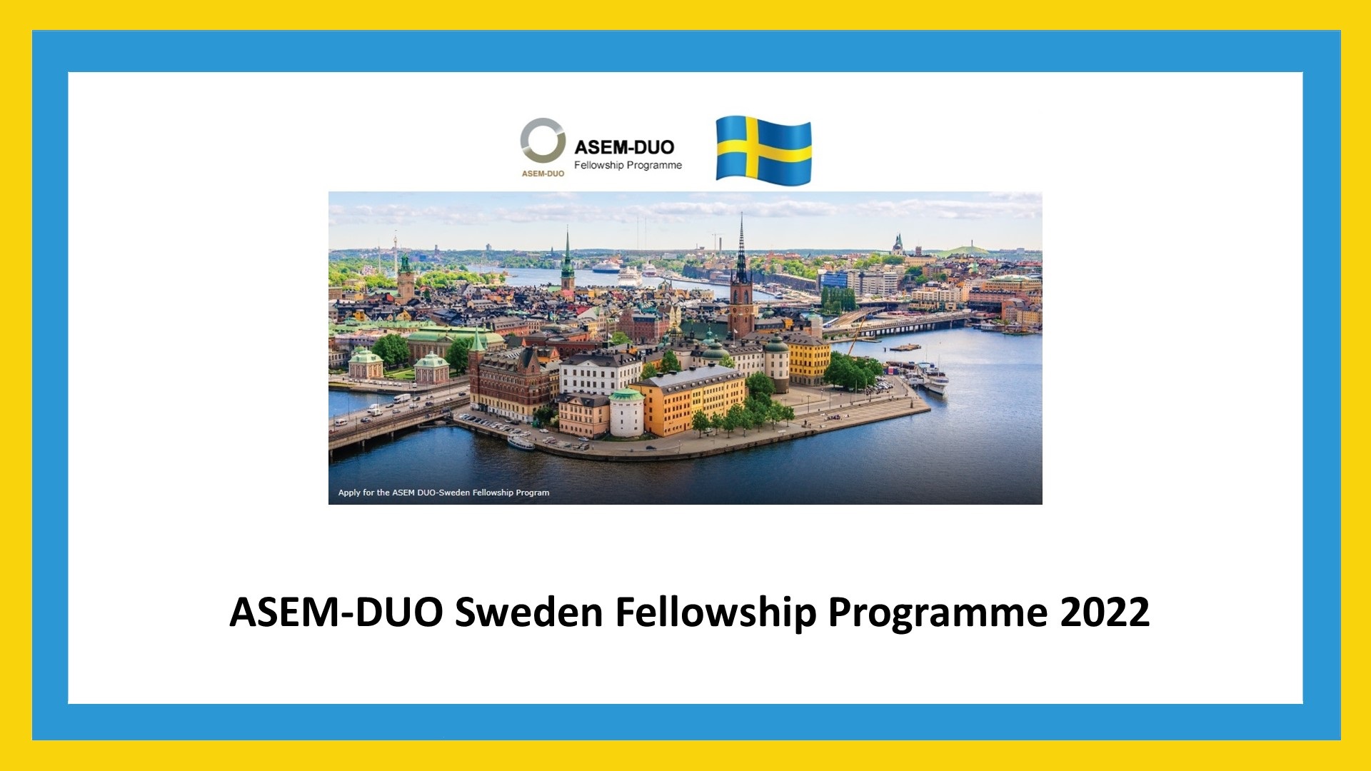 2022 DUO-Sweden Fellowship Programme