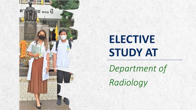Elective Study at Department of Radiology