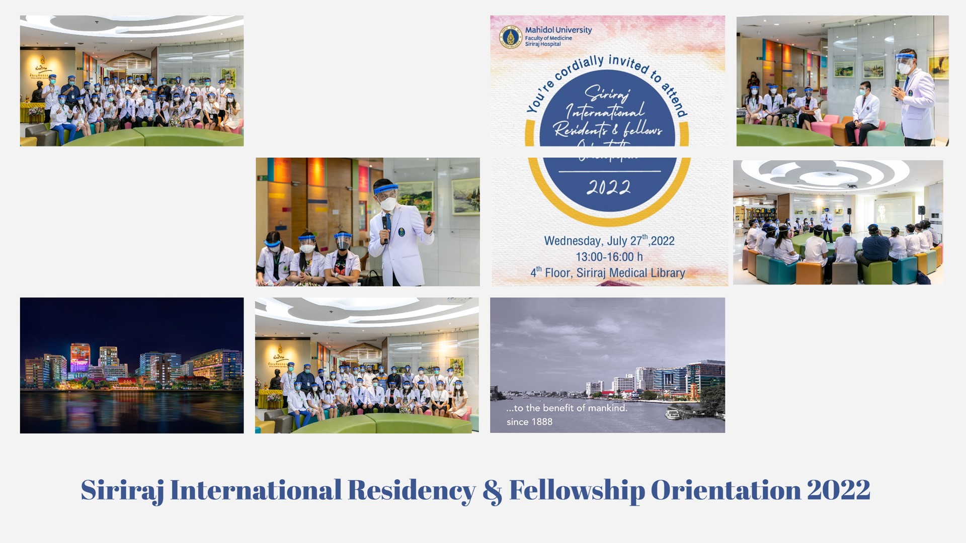 Siriraj International Residency & Fellowship Orientation 2022