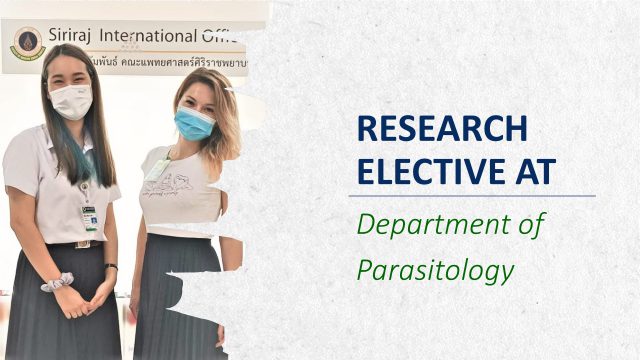 Research Elective at Department of Parasitology