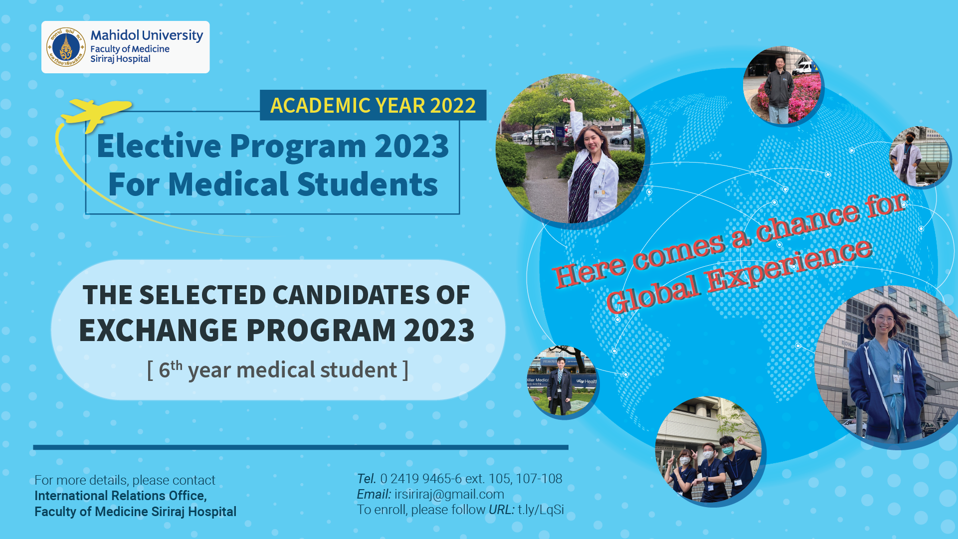 “Elective Program 2023” Selected Candidates (6th-Year)