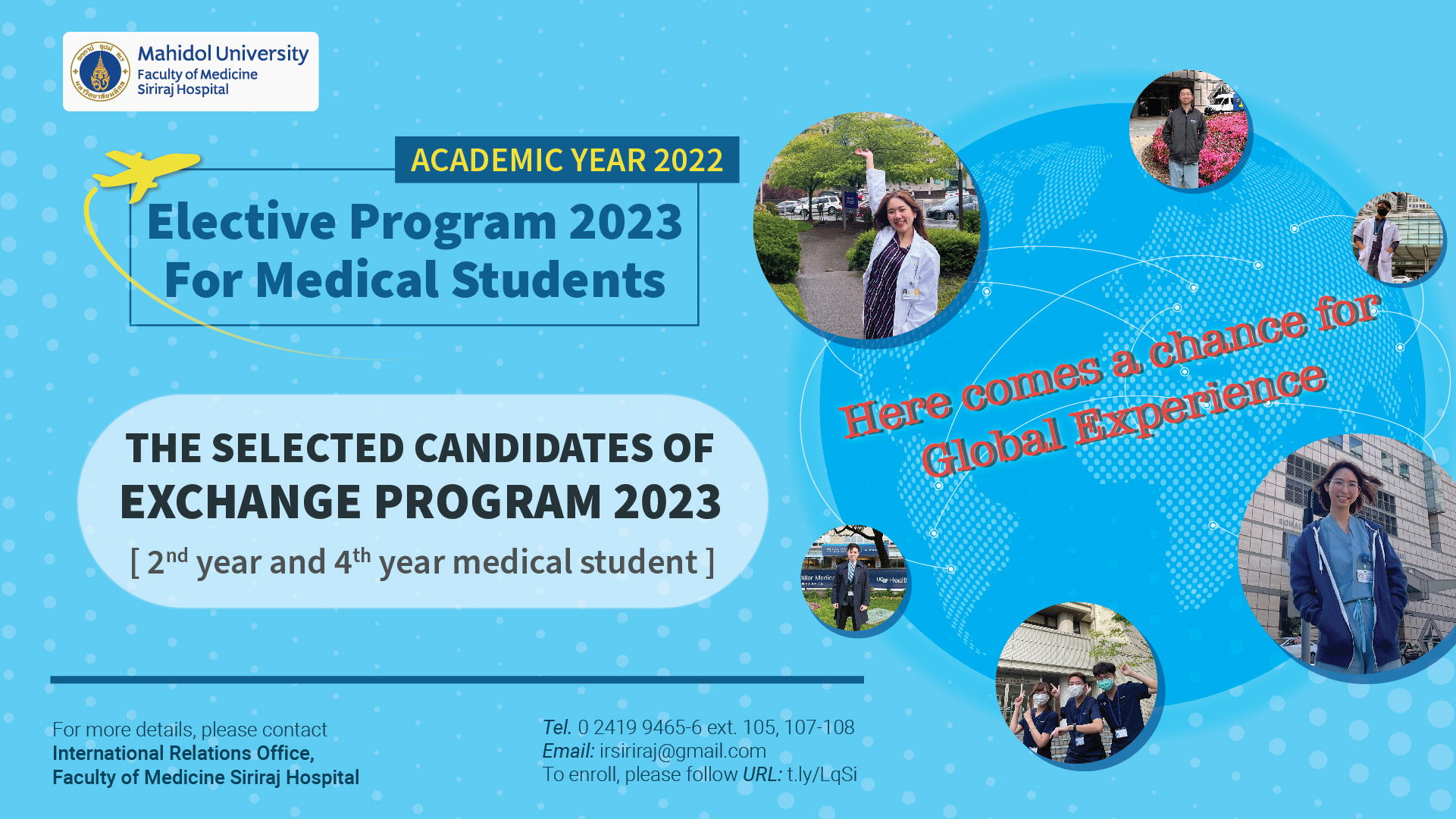 “Elective Program 2023” Selected Candidates (2nd & 4th-Year)