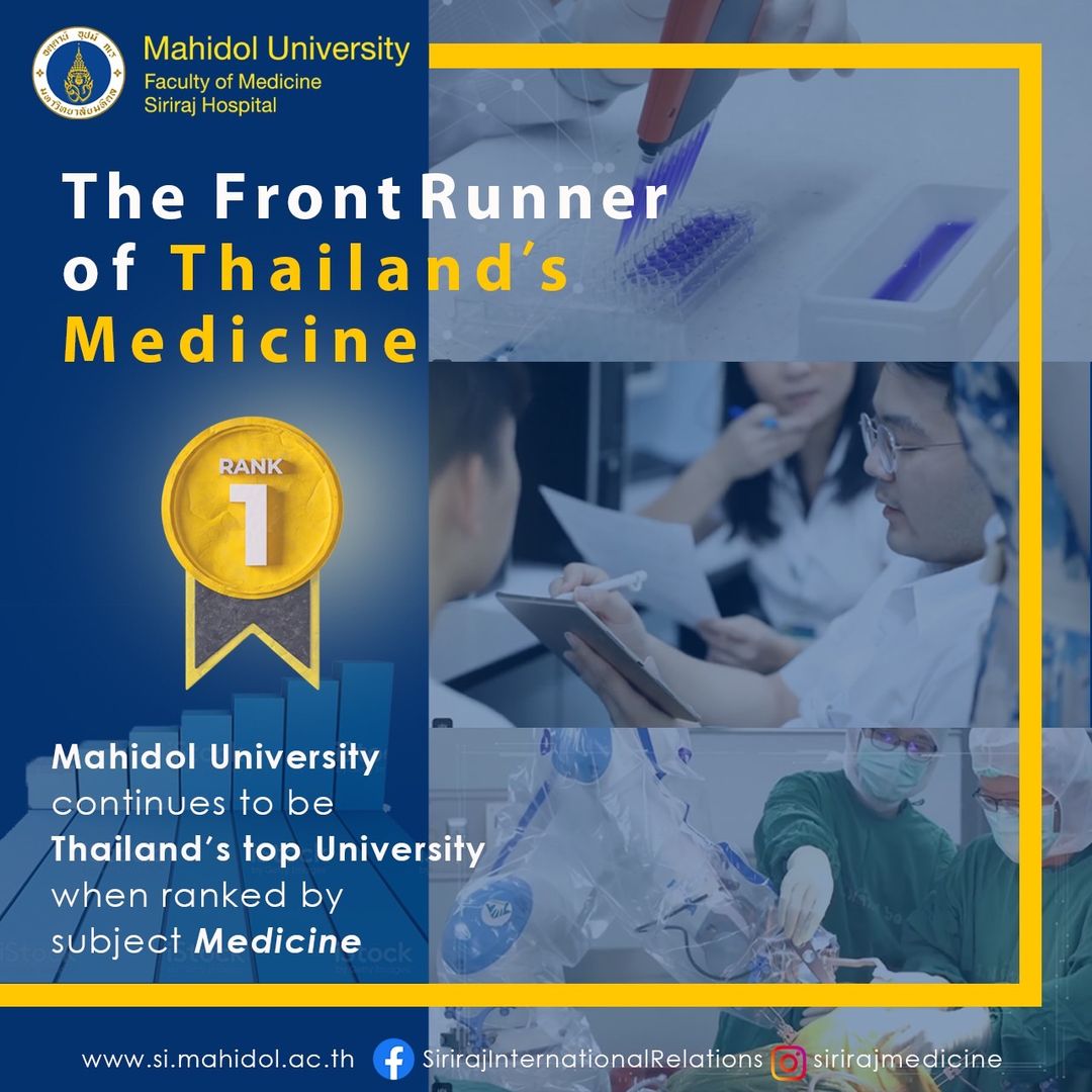 Mahidol University – The front runner of Thailand medicine