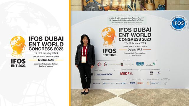 Siriraj Faculty Abroad at IFOS DUBAI ENT WORLD CONGRESS 2023