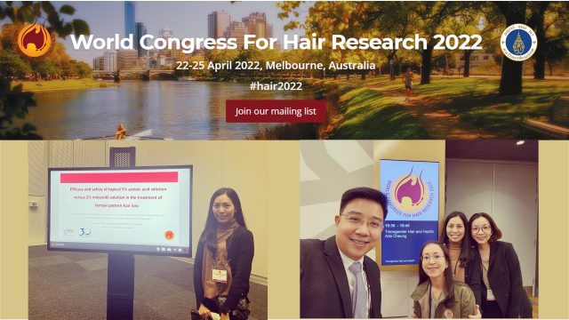 Siriraj Faculty Abroad at the 12th World Congress For Hair Research 2022!
