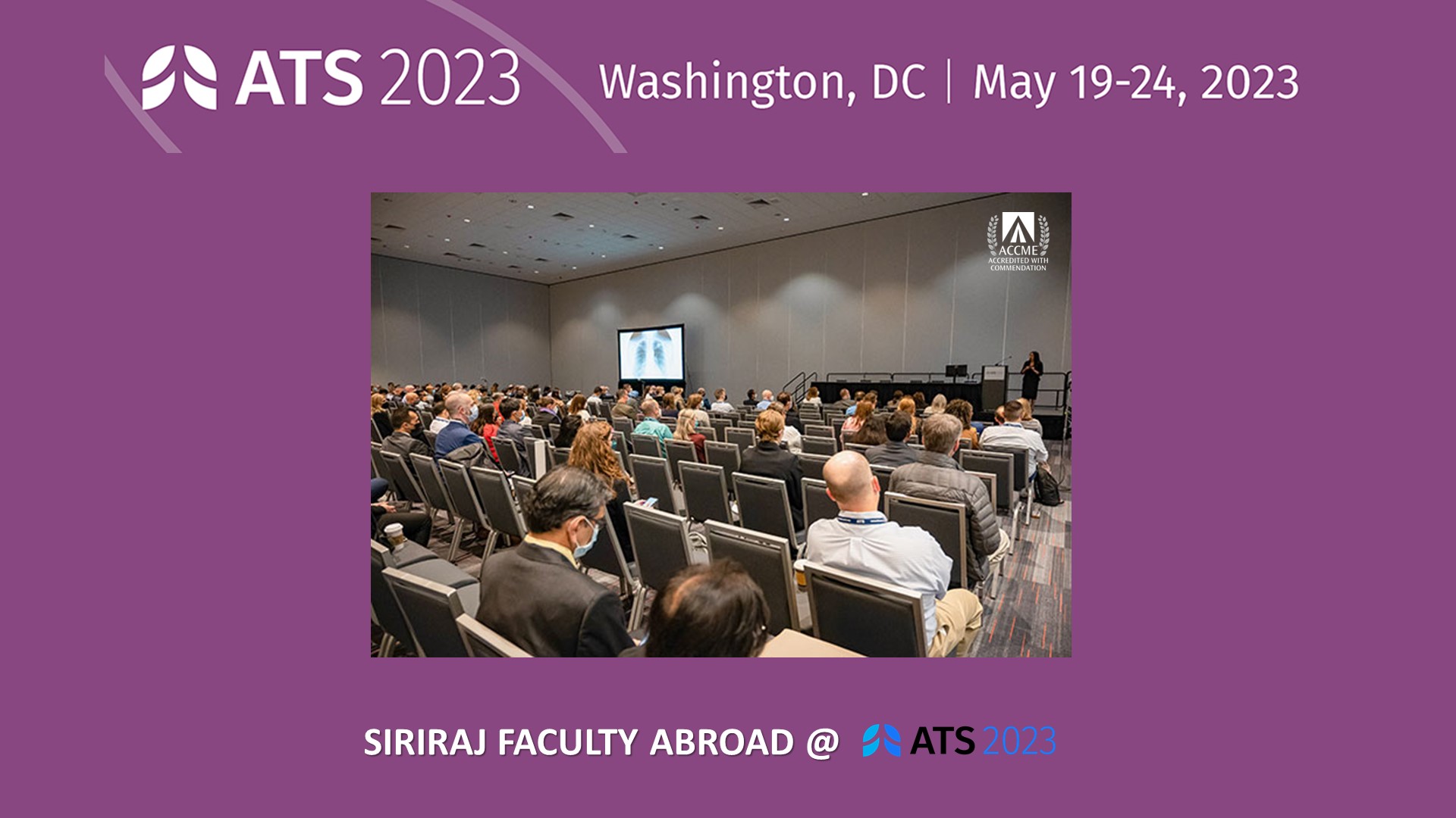 Siriraj Faculty Abroad at the American Thoracic Society Conference 2023