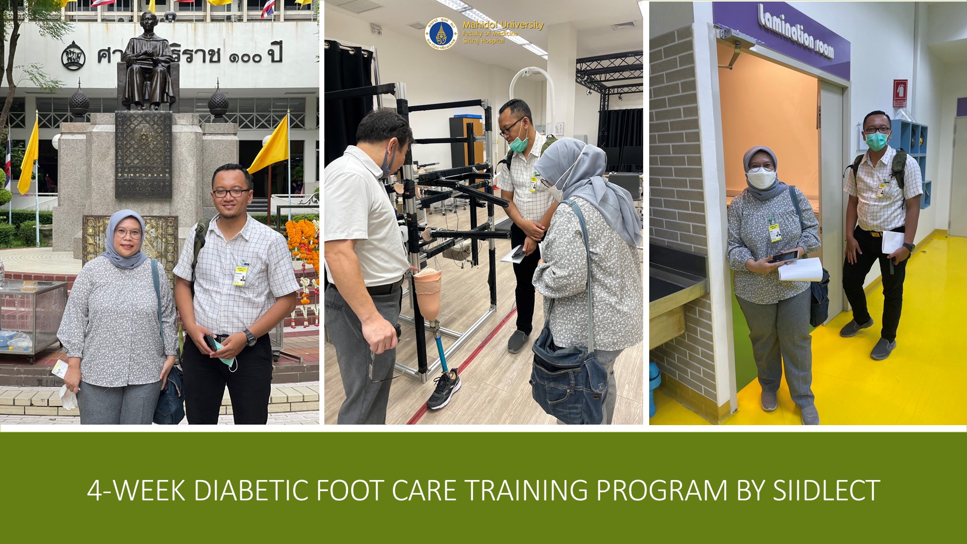 “4-Week Diabetic Foot Care Training Program by SiIDLECT” at Siriraj