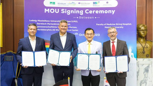 Siriraj Signs MOU with Leading German Institutions to Enhance Academic and Research Cooperation
